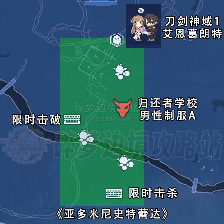 【SAOFD攻略】第一章1~5地图收集攻略-刀剑神域碎梦边境
